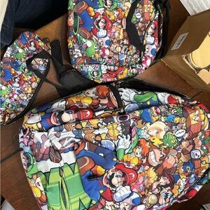 Colorful Character Backpack Set